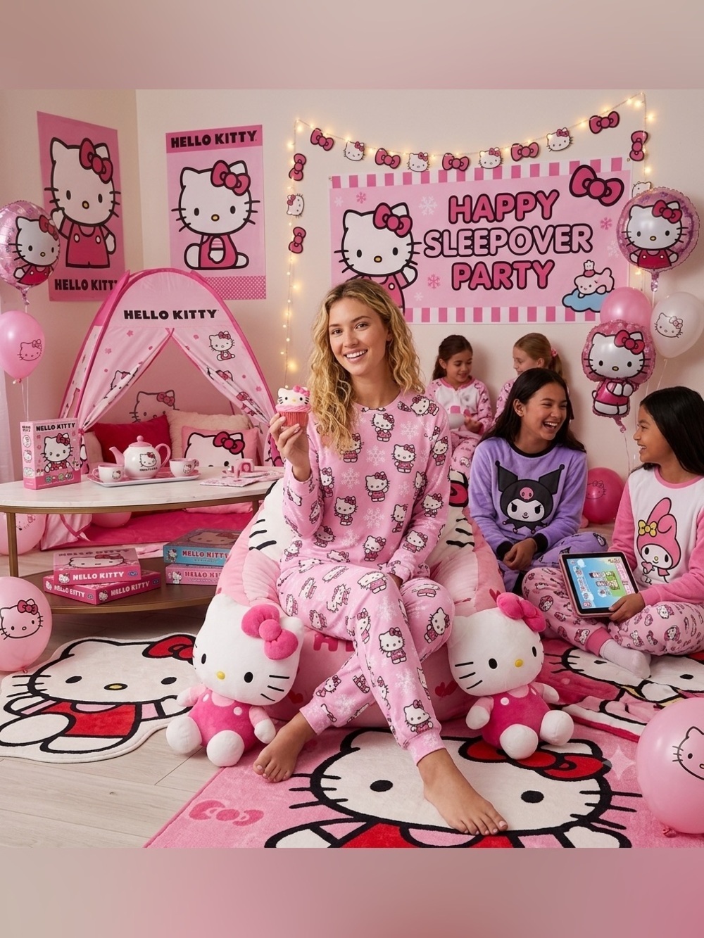 Hello Kitty Pink Pajama Set for Kids